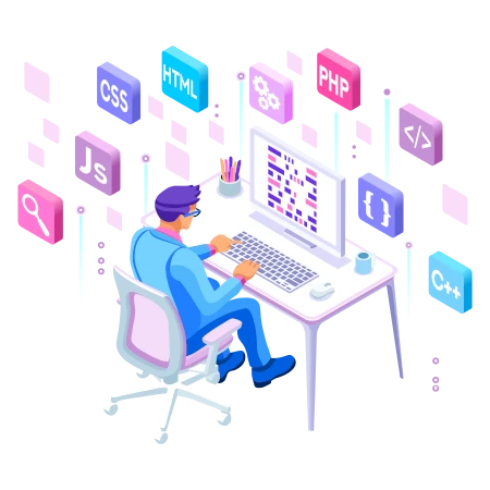 Programmer at Desk